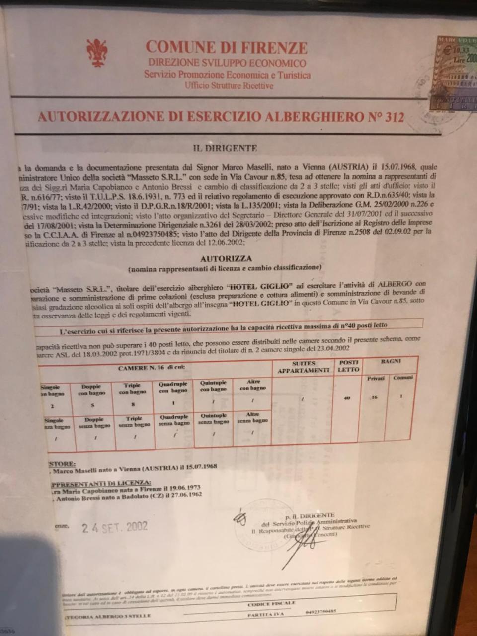 Hotel Giglio Firenze Eksteriør billede